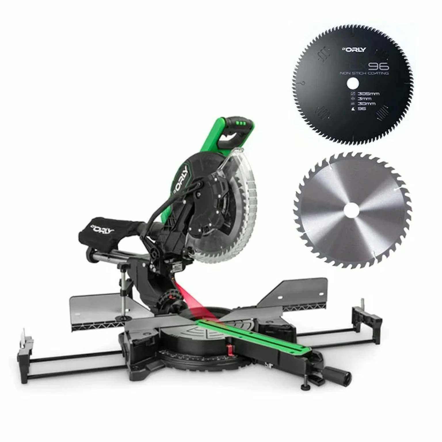 D'Orly Telescopische Afkortzaag 305mm 2000W + GRATIS Teflon gecoat